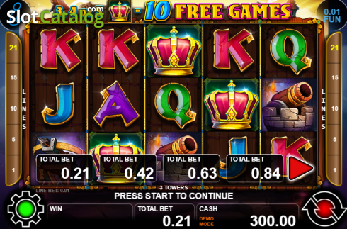 Скрин2. 3 Towers слот