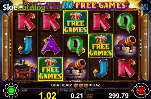 Скрин3. 3 Towers слот