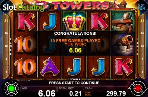 Скрин4. 3 Towers слот