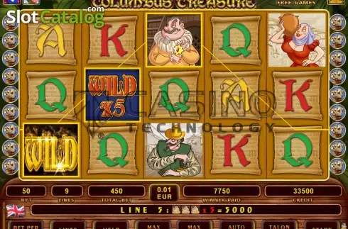 Скрин4. Columbus Treasure слот