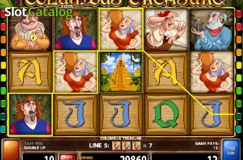 Скрин3. Columbus Treasure слот