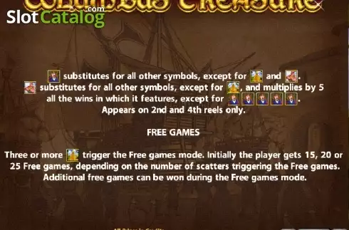 Скрин7. Columbus Treasure слот