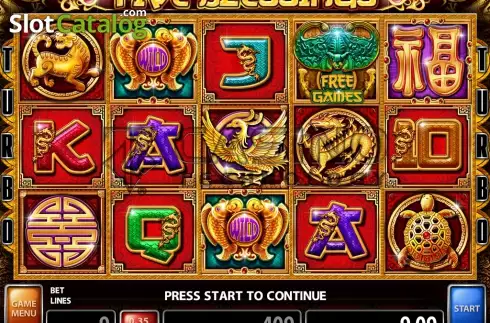 Скрин2. Five Blessings (Casino Technology) слот