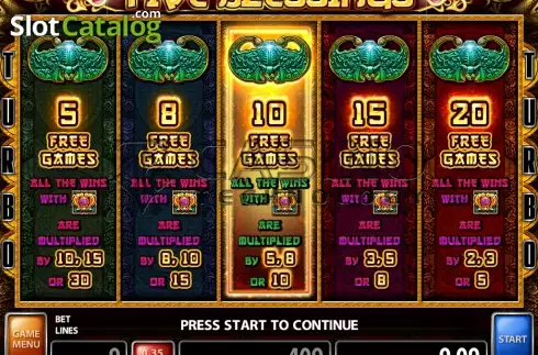 Скрин3. Five Blessings (Casino Technology) слот