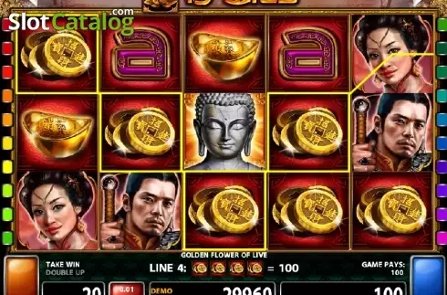 Скрин2. Golden Flower Of Life слот