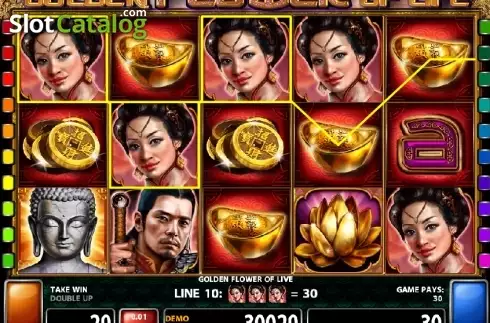 Скрин3. Golden Flower Of Life слот