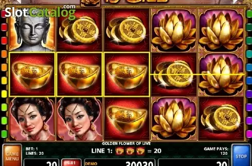 Скрин6. Golden Flower Of Life слот