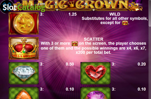 Скрин6. Magic Crown слот