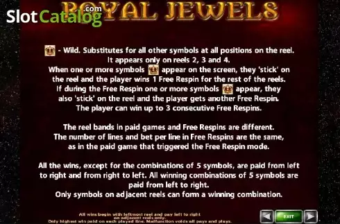 Скрин5. Royal Jewels (Casino Technology) слот