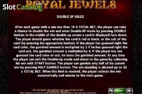 Скрин6. Royal Jewels (Casino Technology) слот