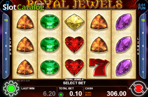 Скрин2. Royal Jewels (Casino Technology) слот