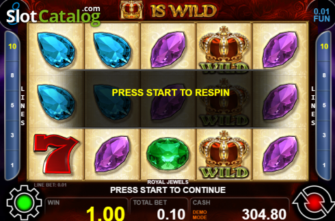 Скрин8. Royal Jewels (Casino Technology) слот