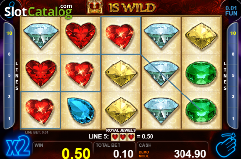 Скрин9. Royal Jewels (Casino Technology) слот