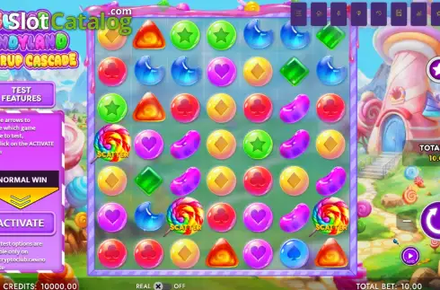 Скрин2. Sugar Candyland Powerup Cascade слот