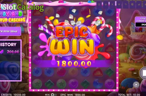 Скрин3. Sugar Candyland Powerup Cascade слот