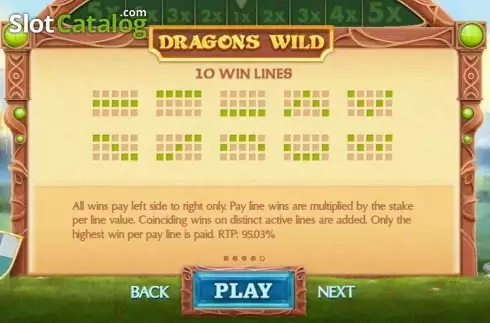 Скрин6. Dragons Wild слот