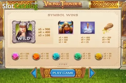 Скрин2. Viking Thunder (Cayetano Gaming) слот