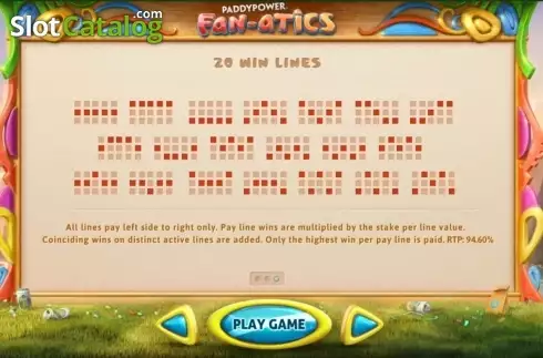 Скрин3. Paddy Power Fan-atics слот