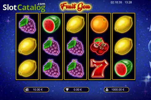 Скрин2. Fruit Gem слот
