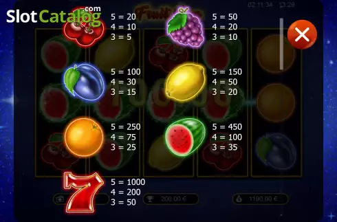 Скрин5. Fruit Gem слот
