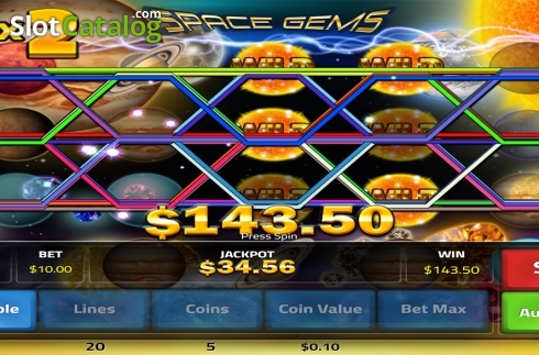 Скрин3. Space Gems (Concept Gaming) слот