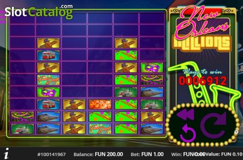 Скрин2. New Orleans Millions слот