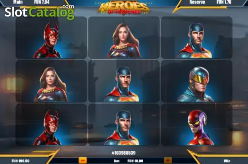 Скрин2. Heroes of Fortune слот