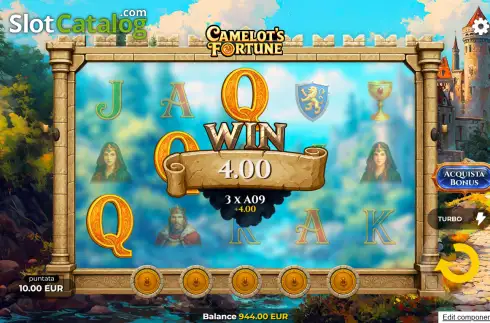 Скрин3. Camelot's Fortune слот