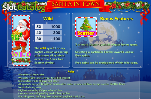 Скрин2. Santa in Town слот