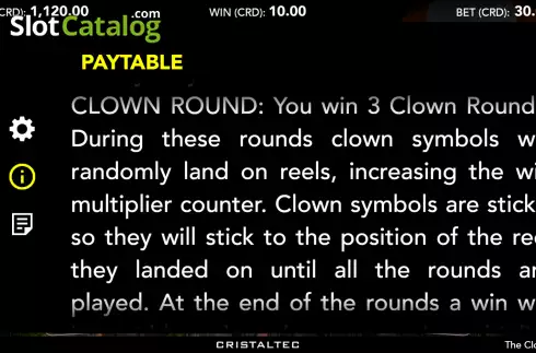 Скрин7. The Clown слот