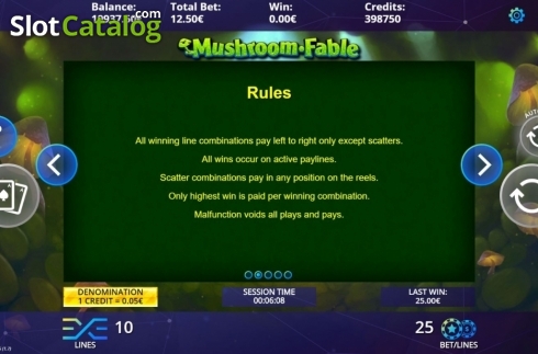 Скрин6. Mushroom Fable слот