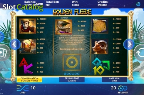 Скрин5. Golden Fleece слот