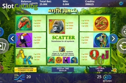Скрин5. Mystic Jungle (DLV) слот