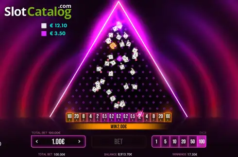 Скрин3. Neon Plinko Dice слот