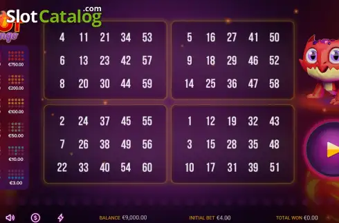 Скрин2. Hot Bingo (Darwin Gaming) слот