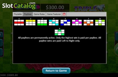 Скрин8. Triple Stakes Derby слот
