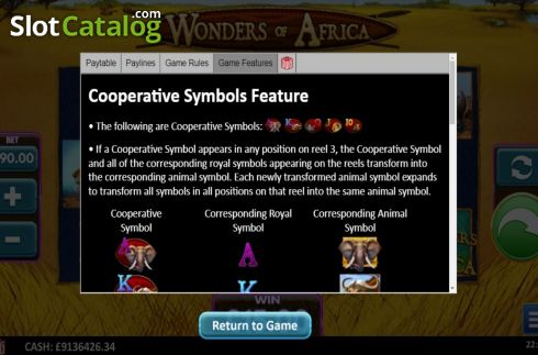 Скрин9. Wonders of Africa слот