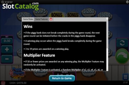 Скрин7. Piggy Payouts Bank Buster слот