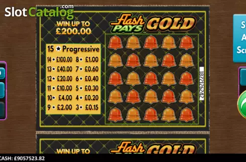 Скрин2. Flash Pays Gold Scratcher слот