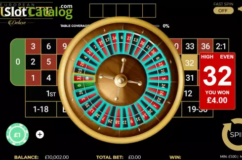 Скрин4. European Roulette Deluxe (Dragon Gaming) слот