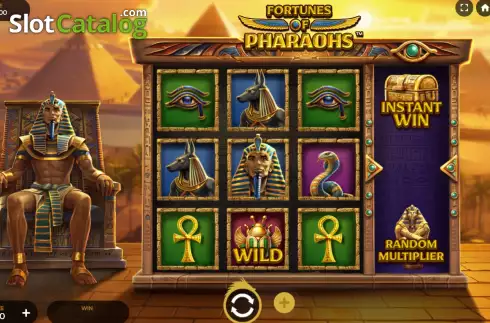 Скрин2. Fortunes of Pharaohs слот
