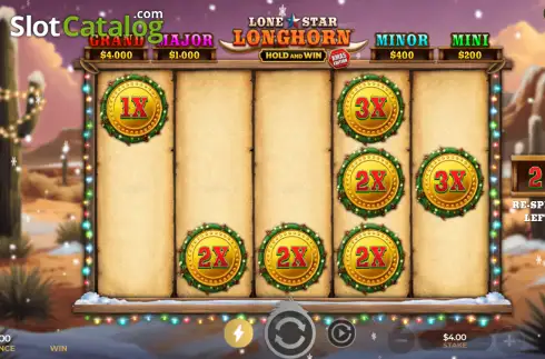 Скрин3. Lone Star Longhorn Xmas слот