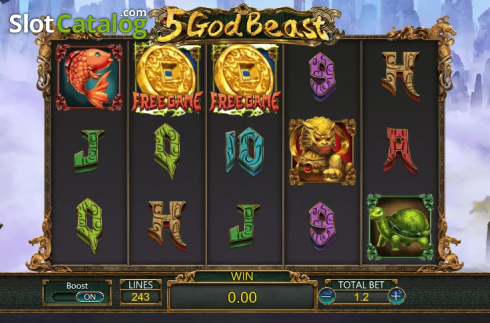 Скрин3. 5 God Beast слот