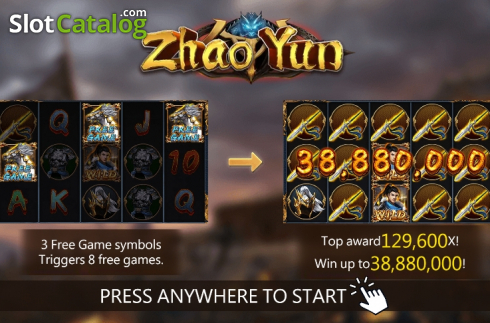 Скрин2. Zhao Yun слот