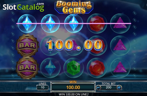 Скрин5. Booming Gems слот