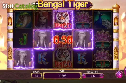 Скрин4. Bengal Tiger слот