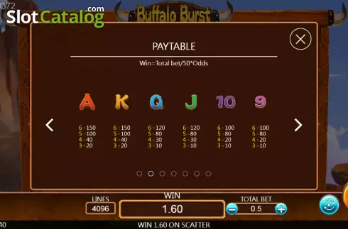 Скрин6. Buffalo Burst слот