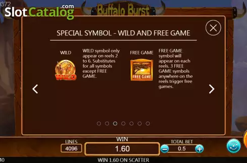 Скрин7. Buffalo Burst слот