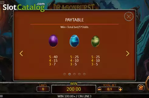Скрин7. Dragonburst слот