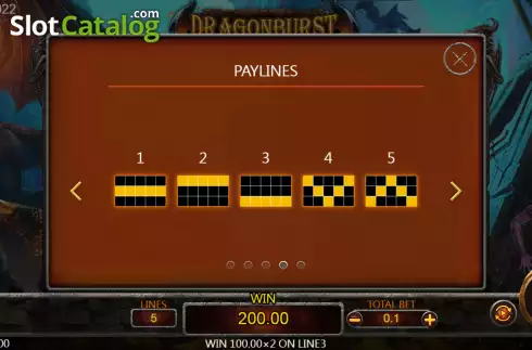Скрин9. Dragonburst слот